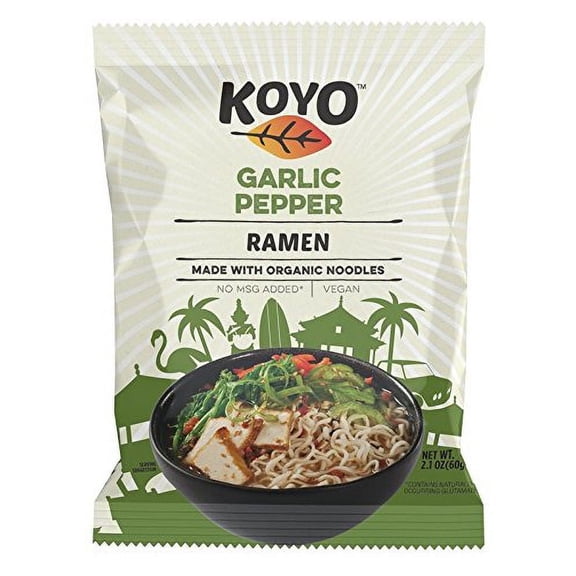 Koyo Ramen Garlic Pepper -- 2.1 oz Pack of 4