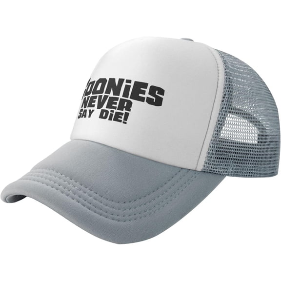 Goonies Never Say Die Unisex Adjustable Washed Baseball Cap Black