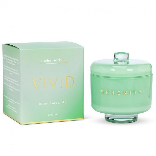 Set of 2 Melon Sorbet In Pedestal Jar Candle
