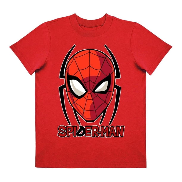 Playera Para Niño Marvel Spiderman Cuello Redondo Manga Corta Talla 10 Rojo