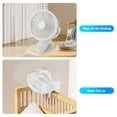 thumbnail image 3 of Clip Ajustable en el Ventilador, 360 Grados de 3 Engranajes Silenciosos Ventilador de Escrito de Escrito Portátil Portable Para Acamp A Casa, Soporta, Viento, 3 of 7