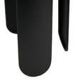 thumbnail image 5 of DecMode 15" x 23" Black Metal Round Accent Table with White Marble Tabletop, 1-Piece, 5 of 9