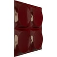 thumbnail image 2 of Ekena Millwork 11 7/8"W x 11 7/8"H Adonis EnduraWall Decorative 3D Wall Panel, Gloss Merlot (Covers 0.98 Sq. Ft.), 2 of 6