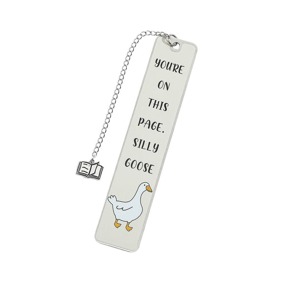 Silly Gooses Page Marker Metal Bookmarks Creative Book Markers Lovely Bookmarks Reading Supplies for Student