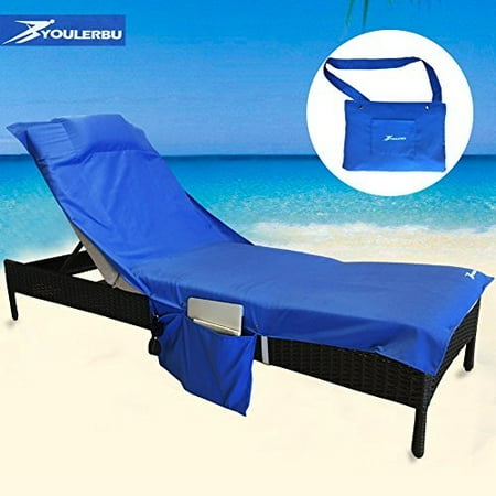 Beach Chair Cover Chaise Lounge Chair Towel For Pool Sun
