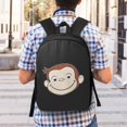 thumbnail image 7 of Curious George Casual Backpack Travel Laptop Bag Backpacks Large Capacity Adjustable Shoulders Bag Daypack, 7 of 7