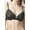 Black, variant on Women's Lace Overlay Padded Bra