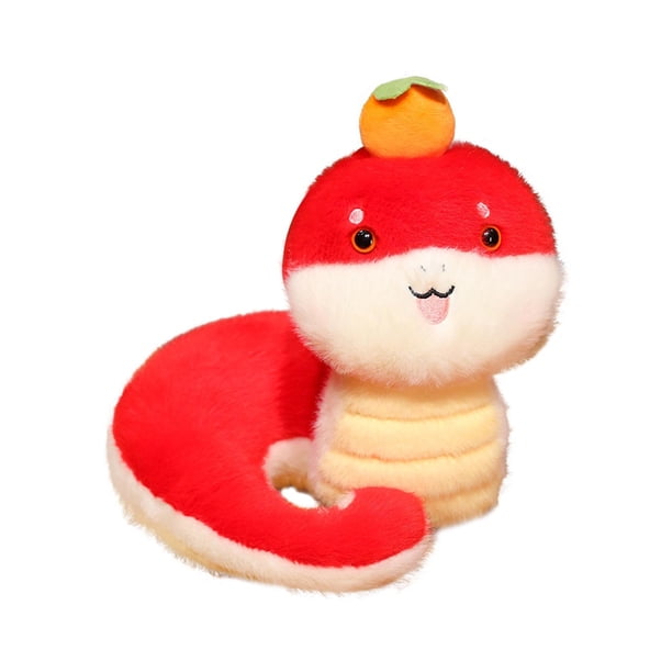 Serpiente de peluche, juguete de peluche, adorable, abrazable, decorativo, para decoración del hogar, serpiente cómoda. rojo