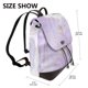 thumbnail image 2 of Easygdp Lavender Glitter Foil Stripes Mochila de Cuero para Mujeres, Bolso de Hombro, Bolsos de Mano de Moda para Trabajo y Viajes, 2 of 4