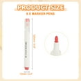 thumbnail image 2 of Uxcell Acrylic Paint Marker Pens Acrylic Paint Pens Waterproof Paint Art Marker Pen Water Based Paint Pen for DIY Craft Red, 2 of 7