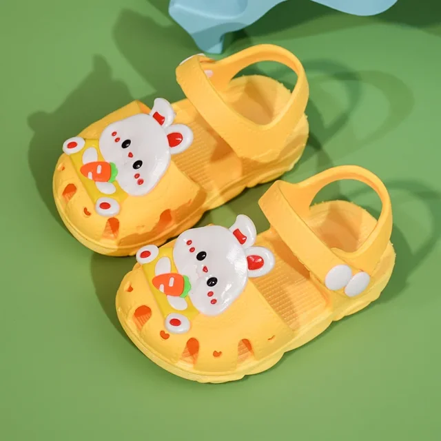Cartoon Rabbit Sandales Été Chaussures Bébé Filles Maison Antidérapantes Sandale Fille Semelle Souple Plage Chaussures Enfants