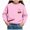 H289-Pink, variant on TOWED22 Girls Pullover Sweatshirts Kids Cute Printed Crewneck Tops Long Sleeve Pullover Tops,3Y