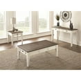 thumbnail image 7 of Bowery Hill Hardwood Solids Dark Oak and Antique White Coffee Table Rectangular Storage 32" W x 52" D x 18" H, 7 of 7