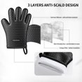 thumbnail image 3 of Guantes de cocina MAD SHARK, resistentes al calor, 450 °C, de silicona, 3 of 6