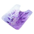 thumbnail image 3 of RMDQTR 16" × 24" Rectangle Shape Bathroom Rugs Plush Toilet Base Mat Soft Rugs Non Slip Absorbent Watercolor Lavender Clip Art, 3 of 9