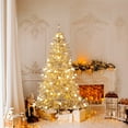thumbnail image 2 of Gymax 6 FT Snow-flocked Artificial Christmas Tree w/51 Sphere Lights 250 LED Lights, 2 of 10