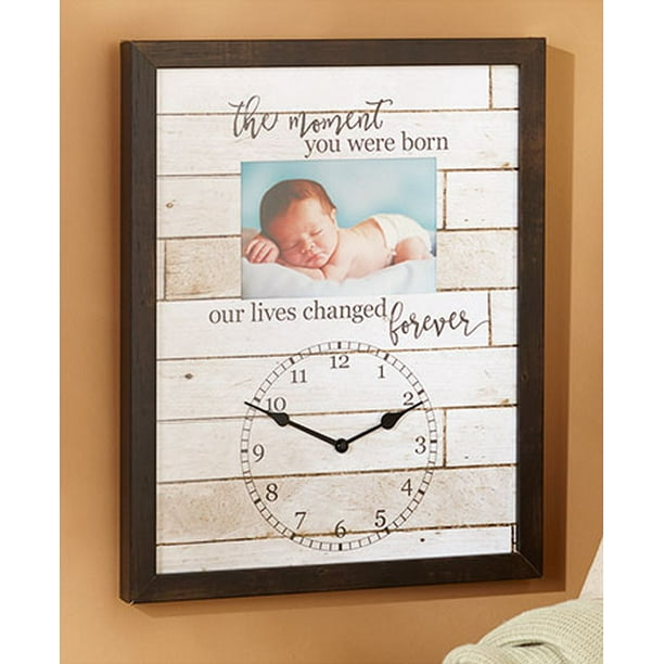 Newborn Baby Keepsake Frame Gift Wall Mount The Moment Your Were Born