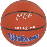 Cade Cunningham Detroit Pistons Autographed Wilson Team Logo Basketball with "2021 #1 Pick" Inscription - Fanatics Authentic Certified