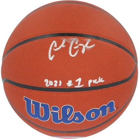 Cade Cunningham Detroit Pistons Autographed Wilson Team Logo Basketball with "2021 #1 Pick" Inscription - Fanatics Authentic Certified