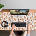 thumbnail image 4 of Long Mouse Pads for Desk,White Christmas Gingerbread Man Pattern Desk Mats on Top Of Desks, Desk Mouse Pad Extra Large with 3mm Non-Slip Base and Stitched Edge for Gaming,Office,Work,Home 47.3x23.6in, 4 of 5