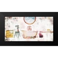 thumbnail image 2 of Villa, Milli 24x14 Black Modern Framed Museum Art Print Titled - Floral Bathroom 2, 2 of 5