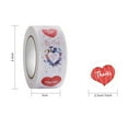 thumbnail image 2 of 500pcs/roll Envelopes Packing Bag Happy Valentine's Day Labels Gift Box Paper Packaging Sticker Love Heart Shape Seal Sticker Valentine's Day Stickers HA137, 2 of 8