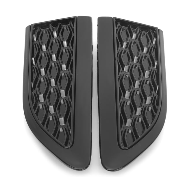 BOROCO Ajuste del Guardabarros De Ventilación Lateral, Cubierta del Ajuste del Guardabarros De Ventilación Lateral del Coche, Negro Piano, Apto para Land Rover Discovery Sport 2015-2021