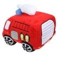 thumbnail image 4 of ColoMX Camión de bomberos de peluche, camión de juguete, muñeco de vehículo de peluche, muñeco de camión de bomberos de dibujos animados, 4 of 7