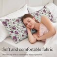 thumbnail image 5 of Spring Floral Body Pillow Cover 20 x 60 Inch Decorative Pillow Cover Red Flowers Leaves Botanical Vintage Beige Lumbar Pillowcase Seasonal Rectangle Cushion Case for Couch Sofa Bed Living Room, 5 of 9