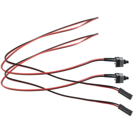 PC Power Switch Cable 2Pin ATX ON/Off Reset Push Button Wire Cord ...