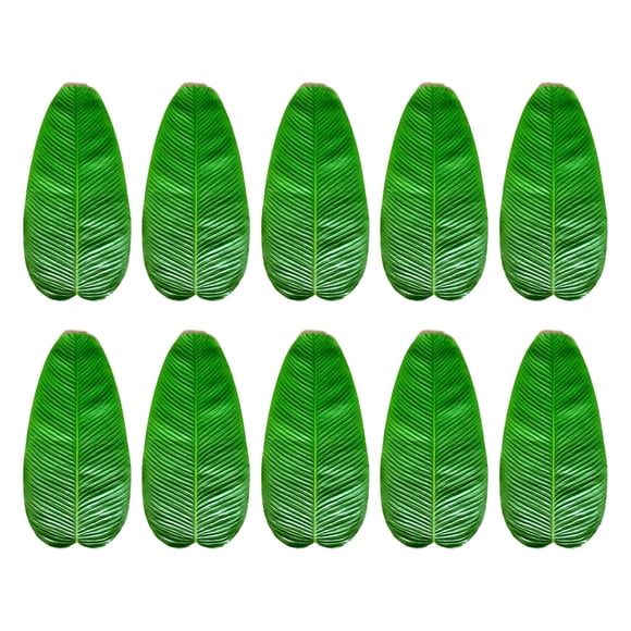 Manteles individuales grandes Toystoory 10 Uds. hojas de plátano artificiales impermeables