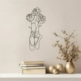 thumbnail image 1 of LaModaHome Handcrafted Ballet Core, Metal Wall Art, Elegant Pointe Shoes Design, Unique Dance Inspired,Modern Home Decor,Perfect Gift for Ballet LoversHome Decoration Gift -9.8"x21.7"/25x55.cm, 1 of 5