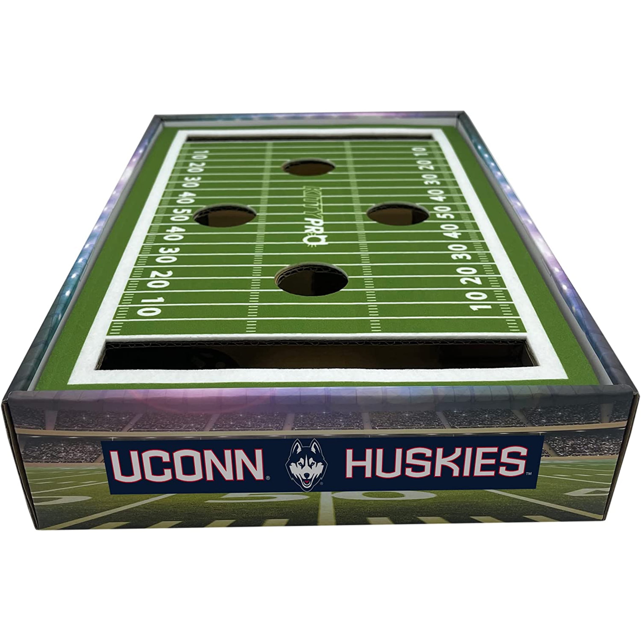 Pets First NCAA Cat Scratcher Box Football Field Designed Cat Scratcher & Lounge