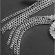 thumbnail image 3 of Cristal Rhinestone De Pendientes De Diamante Lineal Hugo pendientes borla de largo, 3 of 10