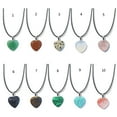 thumbnail image 4 of Geometric Healing Crystals Necklace Natural Semi-Precious Chakras Gemstones Amulet Lucky Coin Charm Protection Necklace, 4 of 9