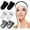 Black+White+Grey, variant on 6Pcs Facial Spa Headbands, Headband Head Wrap Adjustable for Face Washing, Shower