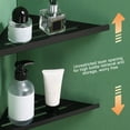 thumbnail image 3 of Dianhelloya 1/2Pcs Bathroom Corner Shelves Rust-Proof Easy Installation 304 Stainless Steel Shower Rack with Drainage Design, 3 of 8