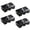 Black, variant on Mini Split Pad, Anti Vibration Paver Pads for HVAC Accessories, Air Conditioner Thick Rubber Isolation Mat, Shock Absorbing Base for Condenser Units Heat Pump System, 4 Pcs