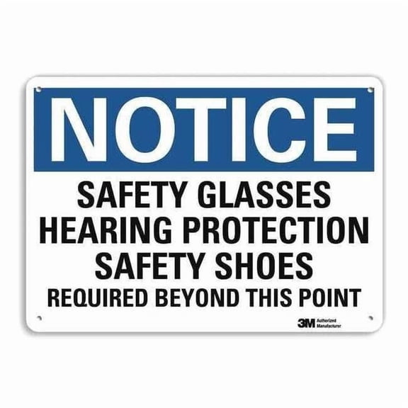 Lyle Notice Sign,7 in x 10 in,Aluminum U5-1498-RA_10X7