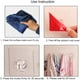 thumbnail image 5 of 40 ganchos adhesivos sin rastro, ganchos autoadhesivos transparentes fuertes, ganchos de pared para estantes de baño sin perforación TUNC Sencillez, 5 of 5