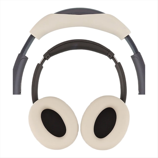 Almohadillas para los Oídos de los Auriculares para WH-CH720N, Protectora de Silicona, Piezas de Reparación para la Cabeza y los Auriculares, Color Cremoso