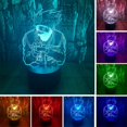thumbnail image 2 of Japanese Anime Character Lampe de Table Illusion Optique 3D LED 16 Couleurs Télécommande Acrylique Veilleuse Cadeau de Pâques Noël Anniversaire pour Garçons Filles Enfants, 2 of 6