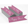 thumbnail image 2 of Inkdotpot Pack Of 100 Real Silver Foil Paper Tags Happy Diwali Favor Hang Tags, 2 of 6