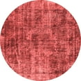 thumbnail image 1 of Ahgly Company Indoor Round Oriental Red Industrial Area Rugs, 7' Round, 1 of 4