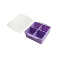 thumbnail image 1 of Moldes de silicona para hielo de 2 pulgadas, moldes de hielo grandes con tapas extraíbles, sin BPA, de fácil liberación y bandeja de hielo flexible apilable para whisky, cócteles, 1 of 2