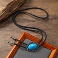 thumbnail image 2 of 1pc Bolo Tie Joyas para Hombre - Collar Vaquero con Colgante 100 Cm jinwen Lazo del bolo del vaquero, 2 of 5