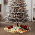 thumbnail image 4 of Sikiie Vehicles Nativity Christmas Tree Skirt, Jesus Christian Winter Holiday Tree Mat Decoration(30-48IN)48", 4 of 6