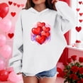 thumbnail image 4 of RXMEKW Heart Print Full-Zip Hooded Sweatshirt for Boys And Girls In Medium And Large With Pockets, 4 of 8