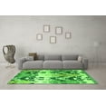 thumbnail image 3 of Ahgly Company Indoor Rectangle Abstract Green Modern Area Rugs, 7' x 10', 3 of 4