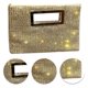 thumbnail image 1 of Bolso Hobo Hombro para Mujer Con Broche Magnético Y Diamantes Imitación Boda Fiesta Graduación, 1 of 9
